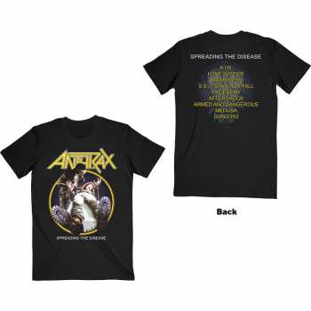 Merch Anthrax: Tričko Spreading The Disease Track List  S