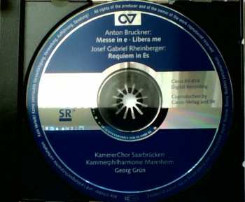 CD Anton Bruckner: Messe In E / Requiem In Es