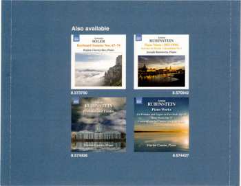 CD Anton Rubinstein: Fantasia In E Minor • Five Pieces