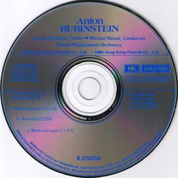 CD Slovak Philharmonic Orchestra: Violin Concerto In G Major, Op. 46 / Don Quixote (Humoresque), Op. 87