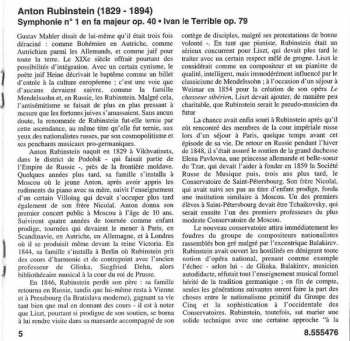 CD Anton Rubinstein: Symphonies Vol. 1: Symphony No. 1 • Ivan The Terrible