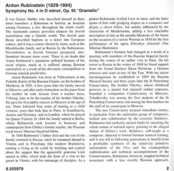 CD Anton Rubinstein: Symphony No. 4 "Dramatic"