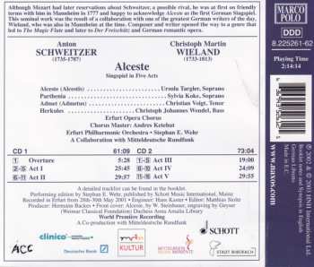 2CD Anton Schweitzer: Alceste. Singspiel in fünf Aufzügen