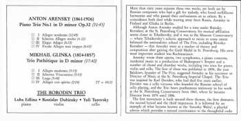 CD Anton Stepanovich Arensky: Piano Trios