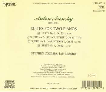 CD Anton Stepanovich Arensky: Suites for Two Pianos