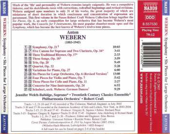 CD Philharmonia Orchestra: Symphony / Six Pieces • Concerto For 9 Instruments