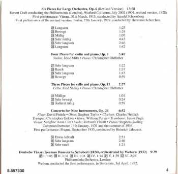 CD Philharmonia Orchestra: Symphony / Six Pieces • Concerto For 9 Instruments