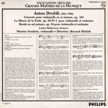 LP Antonín Dvořák: Concerto Pour Violoncelle En Si Mineur, Op. 104 / Le Silence De La Forêt, Op. 68 N° 5 / Rondo En Sol Mineur, Op. 94