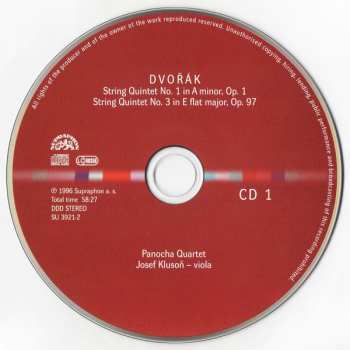 4CD/Dobozkészlet Antonín Dvořák: Chamber Works - Piano Quartets & Quintets - String Quintets & Sextet