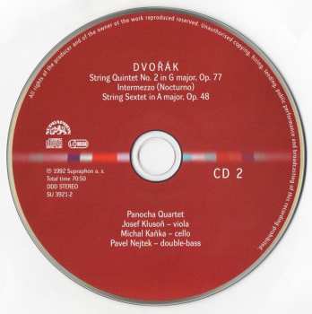 4CD/Dobozkészlet Antonín Dvořák: Chamber Works - Piano Quartets & Quintets - String Quintets & Sextet