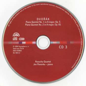 4CD/Dobozkészlet Antonín Dvořák: Chamber Works - Piano Quartets & Quintets - String Quintets & Sextet