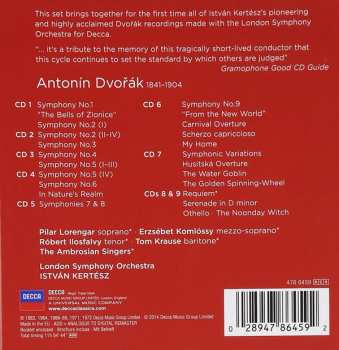 9CD/Dobozkészlet Antonín Dvořák: Complete Symphonies · Tone Poems · Overtures · Requiem