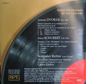 CD Antonín Dvořák: Dvořák: Piano Concerto - Schubert: 'Wanderer Fantasy'