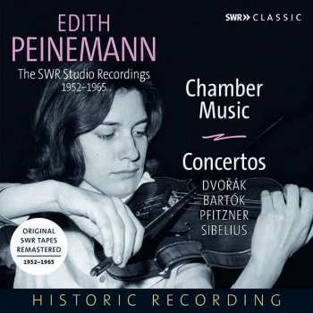 Album Antonín Dvořák: Edith Peinemann - The Swr Studio Recordings 1952-1965