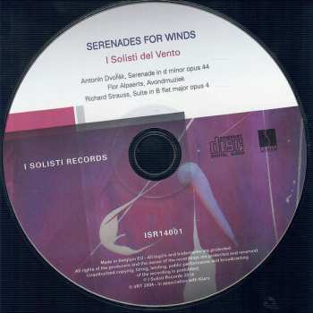 CD Antonín Dvořák: Serenades For Winds