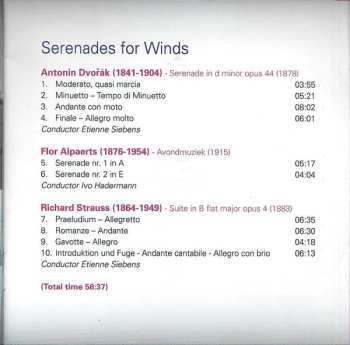 CD Antonín Dvořák: Serenades For Winds