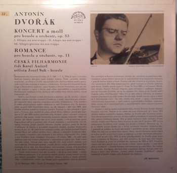 LP Antonín Dvořák: Koncert A Moll Pro Housle A Orchestr Op. 53 / Romance Pro Housle A Orchestr Op. 11