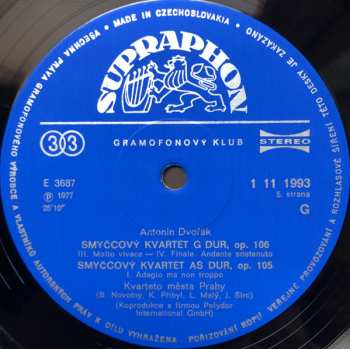3LP/Dobozkészlet Antonín Dvořák: Smyčcové Kvartety