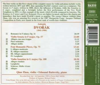 CD Antonín Dvořák: Music For Violin And Piano, Volume 1: Violin Sonata, Op. 57 • Violin Sonatina, Op. 100