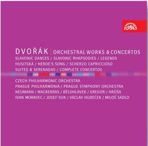 8CD Antonín Dvořák: Orchestral Works & Concertos: Slavonic Dances / Slavonic Rhapsodies / Legends / Husitska / Heroe's Song / Scherzo Capriccioso / Suites & Serenadas / Complete Concertos