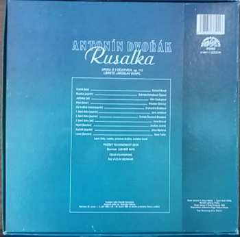 3LP/Dobozkészlet Antonín Dvořák: Rusalka (3xLP +BOX)