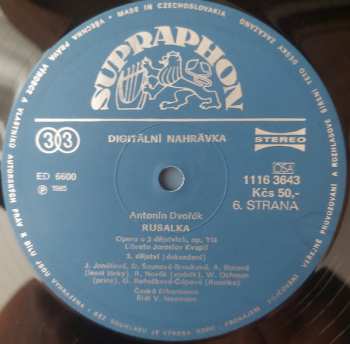 3LP/Dobozkészlet Antonín Dvořák: Rusalka
