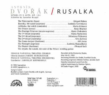 2CD/Dobozkészlet Antonín Dvořák: Rusalka - Opera In 3 Acts