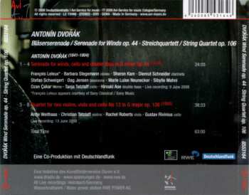 CD Antonín Dvořák: Serenade For Winds Op. 44 • String Quartet No. 13