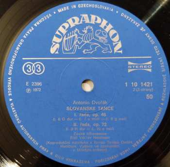 2LP Antonín Dvořák: Slovanské Tance, Česká Suita (2xLP) (78 1)