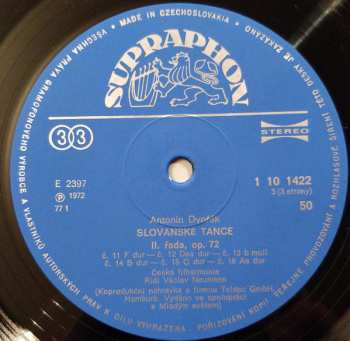 2LP Antonín Dvořák: Slovanské Tance, Česká Suita (2xLP) (78 1)