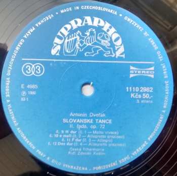 2LP Antonín Dvořák: Slovanské Tance (Slavonic Dances / Slawische Tänze / Danses Slaves) (2xLP)