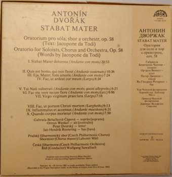 2LP/Dobozkészlet Antonín Dvořák: Stabat Mater