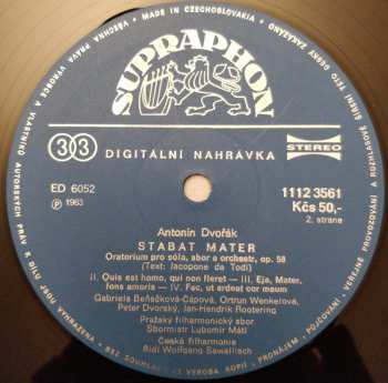 2LP/Dobozkészlet Antonín Dvořák: Stabat Mater