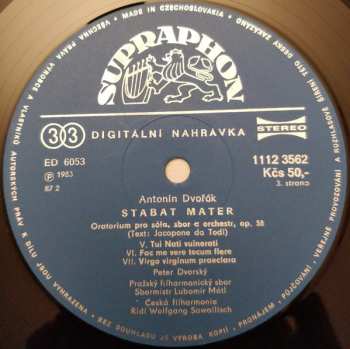 2LP/Dobozkészlet Antonín Dvořák: Stabat Mater