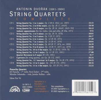 8CD/Dobozkészlet Antonín Dvořák: String Quartets Complete