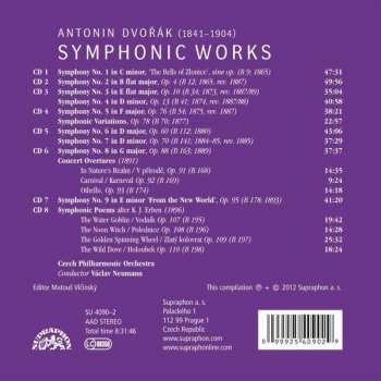 8CD/Dobozkészlet Antonín Dvořák: Symphonic Works