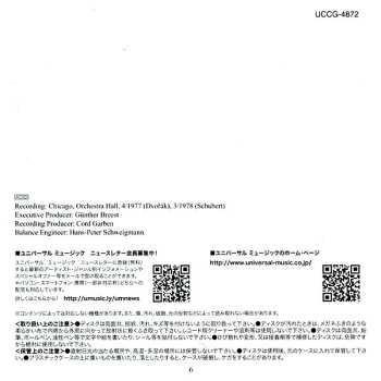 CD Antonín Dvořák: Symphonie Nr.9 "Aus Der Neuen Welt" / Symphonie Nr.8 "Unvollendete"