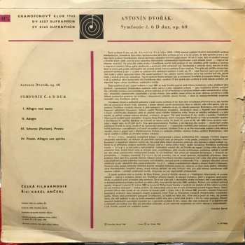 LP Antonín Dvořák: Symphony Č. 6 D. Dur, Op. 60 