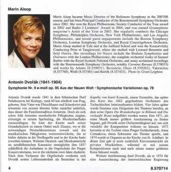 CD Antonín Dvořák: Symphony No. 9 'From The New World' • Symphonic Variations