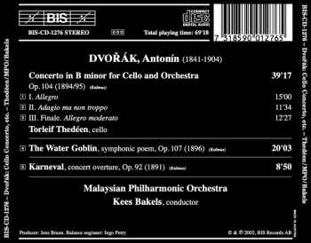 CD Antonín Dvořák: Cello Concerto / The Water Goblin / Karneval