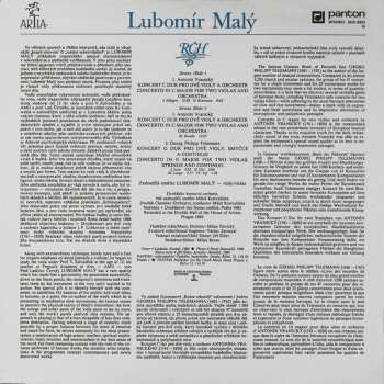 LP Georg Philipp Telemann: Concertos In C Major / G Major For Two Violas And Orchestra / Strings And Continuo