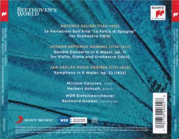CD WDR Sinfonieorchester Köln: Salieri ∙ Hummel ∙ Voříšek