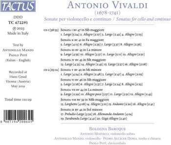 CD Antonio Vivaldi: Sonate Per Violoncello E Continuo