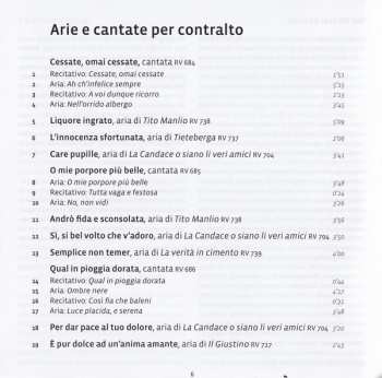 CD Antonio Vivaldi: Arie E Cantate Per Contralto