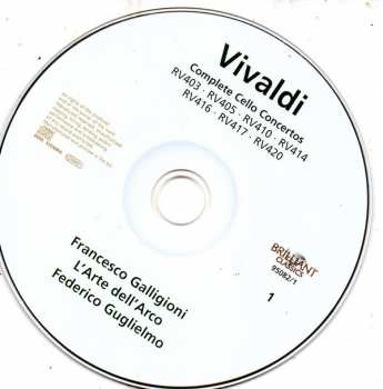 4CD/Dobozkészlet Antonio Vivaldi: Complete Cello Concertos