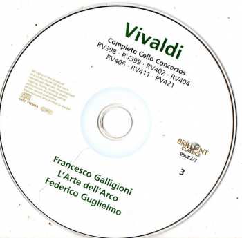 4CD/Dobozkészlet Antonio Vivaldi: Complete Cello Concertos