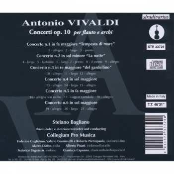CD Antonio Vivaldi: Concerti Op. 10 Per Flauto E Archi