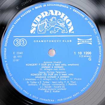 LP Joseph Haydn: Koncerty Pro Dva Lesní Rohy A Orchstr