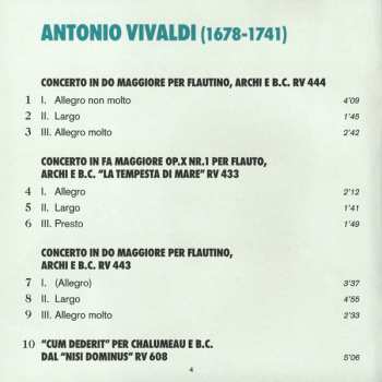 CD Antonio Vivaldi: Concerti Per Flauto