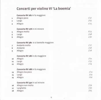 CD Antonio Vivaldi: Concerti Per Violino VI ‘La Boemia’